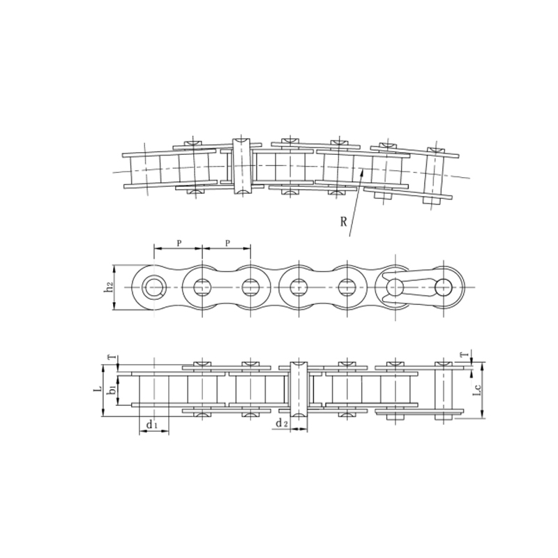 Vakaa suorituskyky kestävät sivukeulaketjut