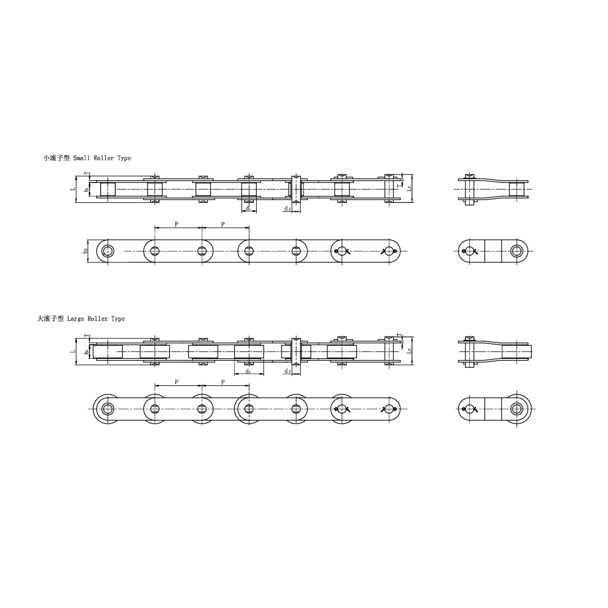 Kaksijakoiset kuljetinketjut