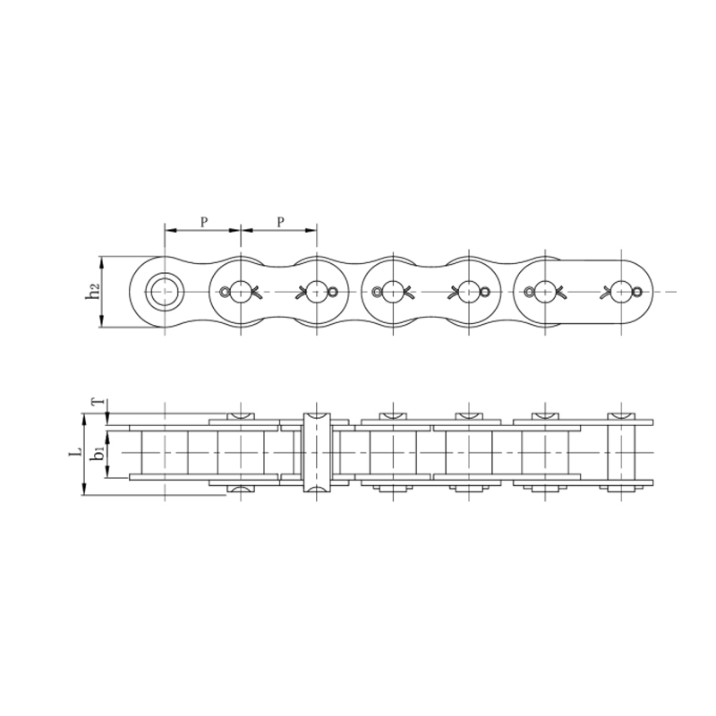 Sokalla varustetut lyhytjakoiset tarkkuusrullaketjut ( A - sarja )