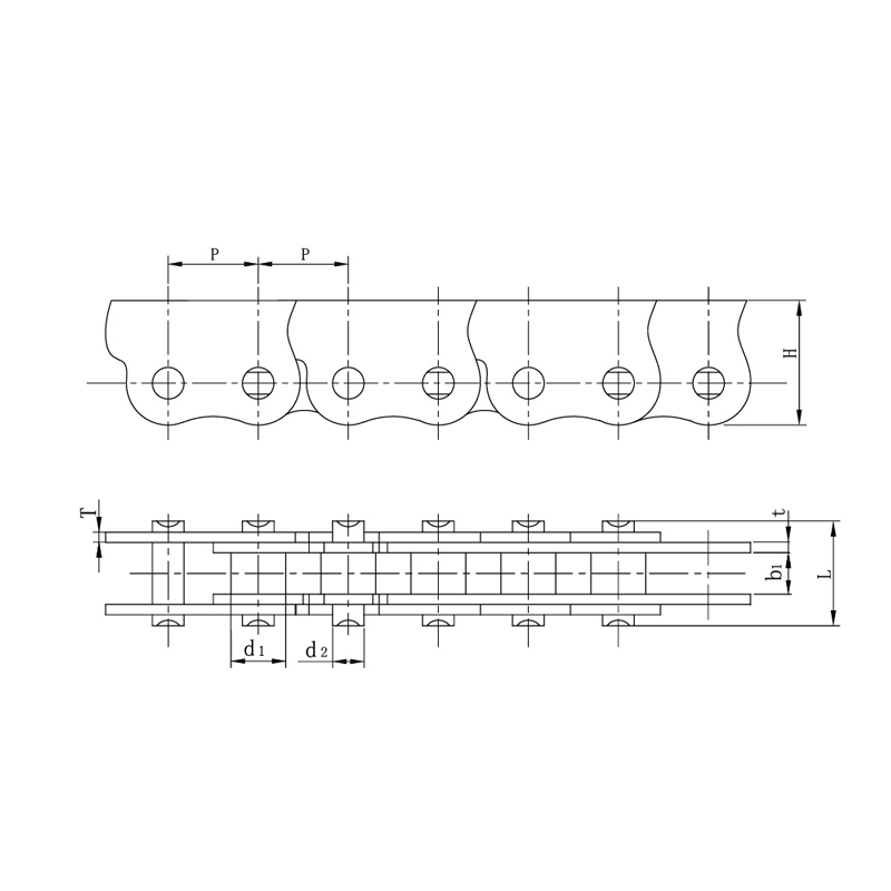 Hienoa työstöä kestävät ikääntymistä estävät sivukaaren ketjut automaattioviin ja ikkunoihin