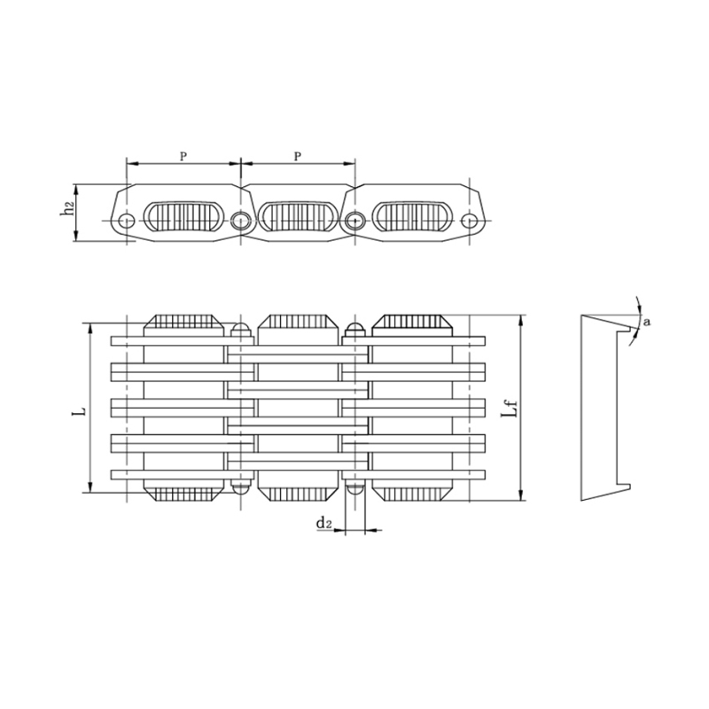 Portaattomasti säädettävät PIV-ketjut liukulevyillä